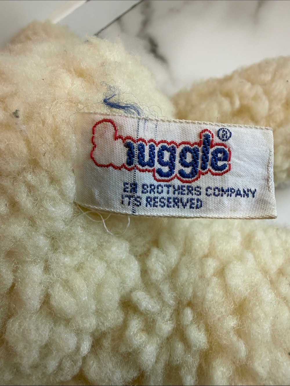 SnuggleâBear Plush Lever BrothersâSherpa 1997 8 inch Stuffed Animal Advertising - Picture 3 of 4